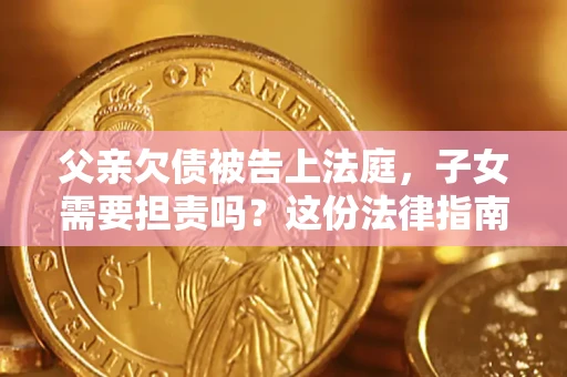 武汉父亲欠债被告上法庭，子女需要担责吗？这份法律指南必须看完