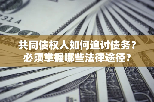 武汉共同债权人如何追讨债务？必须掌握哪些法律途径？