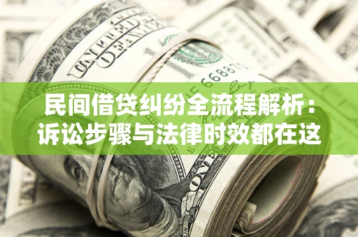 武汉民间借贷纠纷全流程解析：诉讼步骤与法律时效都在这儿了